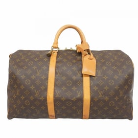 Louis Vuitton Boston Bag Monogram Keepall 50 M41426 Brown Men's Women's