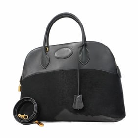 Hermes handbag Bolide 35 box calf Vietroika black K stamp ladies