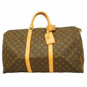 Louis Vuitton Boston Bag Monogram Keepall 50 M41426 Brown Men's Women's