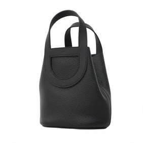 Hermes Handbag In the Loop 18 Taurillon Clemence Black B Stamp Ladies
