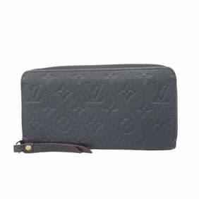 Louis Vuitton Long Wallet Monogram Empreinte Zippy M62121 Marine Rouge Ladies
