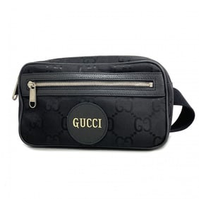 Gucci Waist Bag GG Nylon Off the Grid 631341 Black Men's