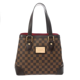 LOUIS VUITTON Damier Hampstead PM Brown N51205 Women's Canvas Handbag