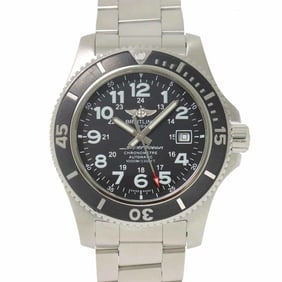 BREITLING Super Ocean II 44 A17392 Men's Watch Date Black Automatic Self-Winding
