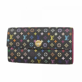 Louis Vuitton Long Wallet Monogram Multicolor Portefeuille Sarah M93747 Noir Grenard Ladies