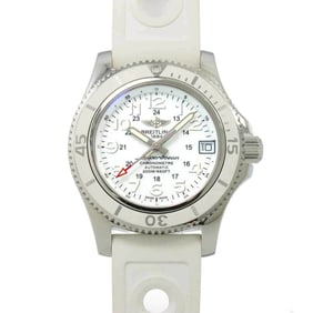 BREITLING Super Ocean II 36 A17312 Ladies Watch Date White Automatic Self-Winding