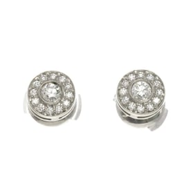 Tiffany & Co. Circlet Diamond Earrings Pt Platinum Pierced