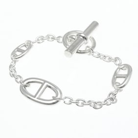 Hermes Chaine D'ancre Farandole Bracelet Silver 925 No Stone Charm Bracelet Silver