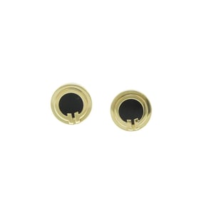 Tiffany Tiffany T T Circle Onyx Earrings Onyx Yellow Gold (18K) Stud Earrings Gold