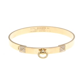 Hermes Collier De Chien Bracelet, Small Model Pink Gold (18K) Diamond Bangle Carat/0.24 Pink Gold