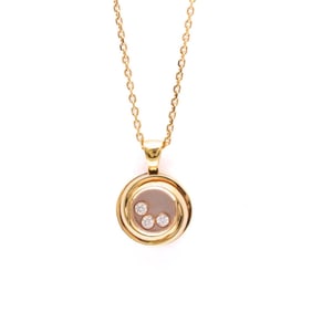 Chopard Happy Diamond Necklace 799216 Pink Gold (18K) Diamond Men,Women Fashion Pendant Necklace