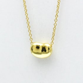 Tiffany Bean Necklace Yellow Gold (18K) No Stone Men,Women Fashion Pendant Necklace (Gold)