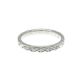 Chanel Coco Crush Ring 5P Diamond Platinum Fashion Diamond Band Ring Silver