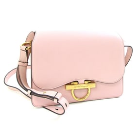 Salvatore Ferragamo Shoulder Bag Gancini 21 h321 Light Pink Leather Crossbody for Women