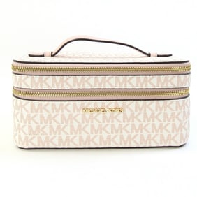 Michael Kors Vanity Bag 35F2GTVU9V Pink White Pouch Women's MICHAEL KORS
