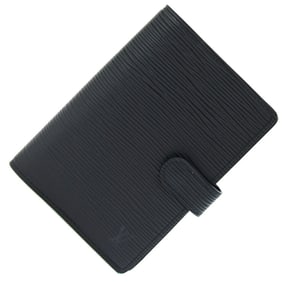 Louis Vuitton Notebook Cover Epi Agenda PM R20052 Noir 6-Hole Black Men's Women's LOUIS VUITTON
