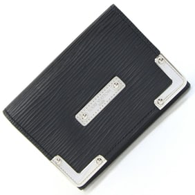 Louis Vuitton Business Card Holder Epi Envelope Carte de Visite Noir Case Plate Black Men's LOUIS