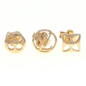 Louis Vuitton Earrings Crazy in Rock M00395 Gold Metal 3-piece set for women and men LOUIS VUITTON