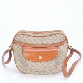 Celine Macadam Heart Shaped Crossbody Leather Shoulder Bag Handbag for Women