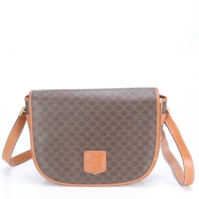 Celine Macadam Leather Shoulder Bag Crossbody Hand Tote for Women