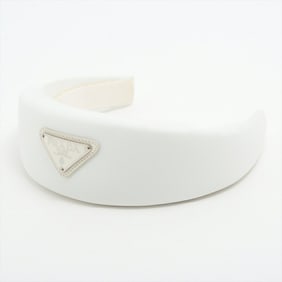 Prada Tessuto Nylon Triangle Headband Hair Accessory for Women