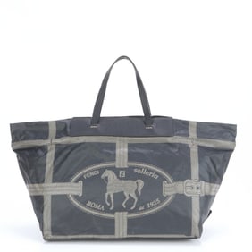 Fendi Hologram Seal Selleria Leather Shoulder Bag Hand Black Women's