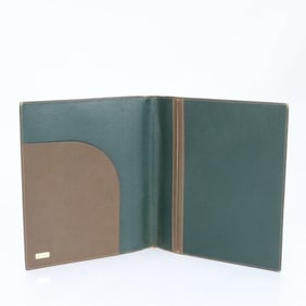 Gucci Old Leather Planner Cover Brown Notebook Diary Case Stationery MMM CB10-3