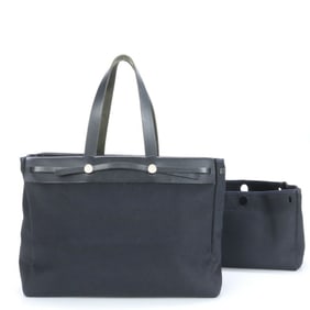 Hermes ?G engraved Airbag Cabas MM leather shoulder bag for men