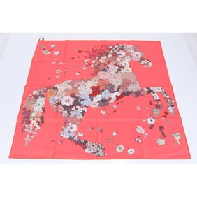 Hermes Carre 90 ROBE LEGERE Robe Legere Scarf/Muffler 100% Silk C Mark Stole Women's