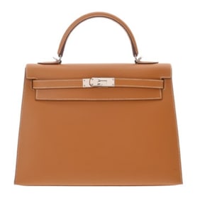 HERMES Kelly 32, outside stitching, 2WAY, natural, ?I stamp (around 2005), women's Vauchamonix
