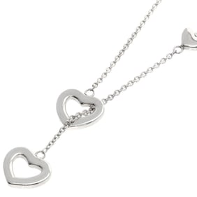 Tiffany & Co. Heart Link Lariat Necklace, Silver, Women's, TIFFANY