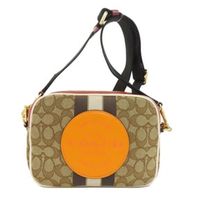 Coach 1912 Dempsey Camera Bag Heritage Stripe Shoulder Canvas Women's COACH