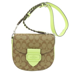 Coach CJ615 Morgan Saddlebag Signature Shoulder Bag for Women COACH