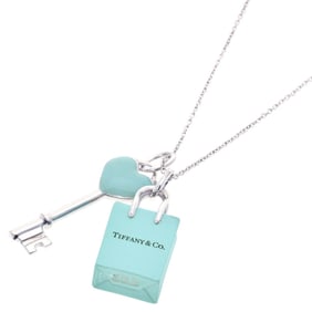 Tiffany Heart Key Bag Necklace Silver Women's TIFFANY&Co.