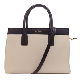 Kate Spade Bicolor Tote Bag Leather Women's