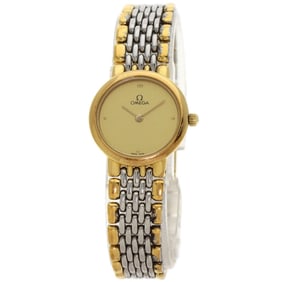 OMEGA De Ville Watch Stainless Steel SSxGP Ladies