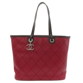 CHANEL On the Road Tote Bag Grained Calfskin Women's