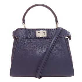 FENDI Peekaboo Mini Selleria Handbag in Calf Leather for Women