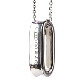 TIFFANY&Co. Tiffany 1837 Oval Loop Necklace SV925 Silver Women's