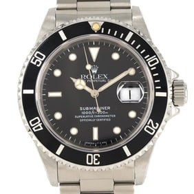 Rolex Submariner Date 16610. SS Wristwatch Automatic T-Series