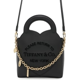 Tiffany Shoulder Bag Return to Charm Calf Leather 72870360 Tiffany&Co. Black