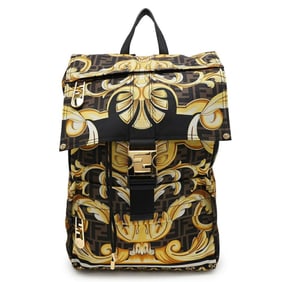 Fendi Backpack Fendace 7VZ066 FENDI Bag Versace Collaboration Black