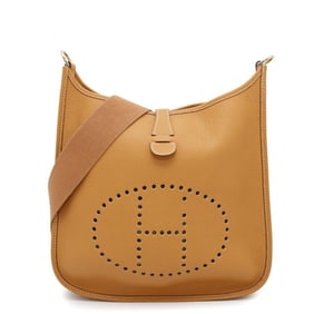 Hermes Shoulder Bag Evelyne 1 GM Orange Fjord ?B Stamp HERMES