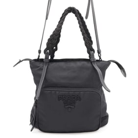 Prada handbag nylon 1BA207 PRADA 2way bag black