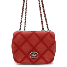 Chanel Chain Shoulder Bag Matelasse Coco Mark Leather CHANEL