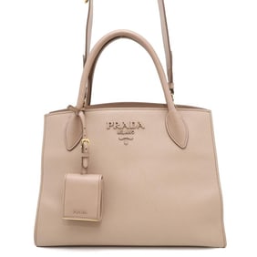 Prada Tote Bag Monochrome Leather 1BA155 PRADA 2way