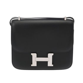 HERMES Constance 3 Mini 18 Black Y Stamp (around 2020) Women's Box Calf Shoulder Bag