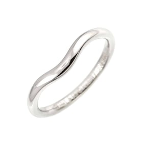 Tiffany & Co. Curved Band Ring Pt Platinum