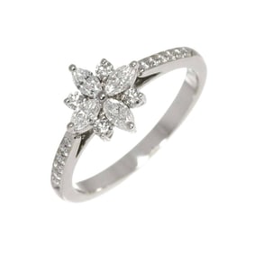 Tiffany & Co. Victoria Cluster Ring Diamond Pt Platinum Flower
