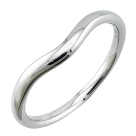 Tiffany Curved Band Ring, Tiffany, size 14, Pt950 platinum, ladies, TIFFANY&Co.